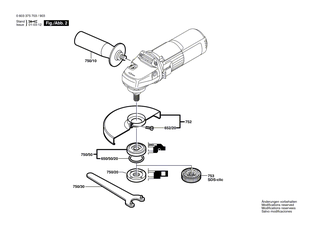 BOSCH Luftleitring | Ersatzteile f�r PWS 8-125 CE | 1601328005