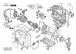 BOSCH Bürstenplatte | Ersatzteile für PST 750 PE | 2604337085