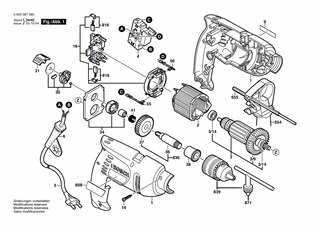 BOSCH Kohlebürstensatz | Ersatzteile für PSB 500 | 2604321925