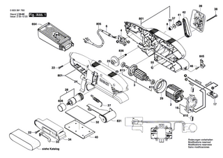 BOSCH Staubkasten | Ersatzteile für PBS 7 AE | 2605411129