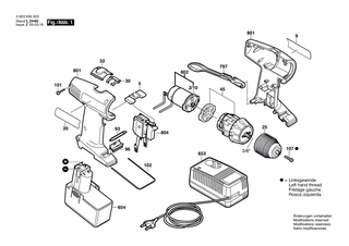 BOSCH Senkschraube M5x20 | Ersatzteile für PSR 12 VES-2 | 2609110721