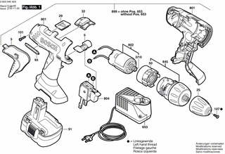 BOSCH Verstellschieber ROT | Ersatzteile für PSR 14,4 VE-2 | 2601099096