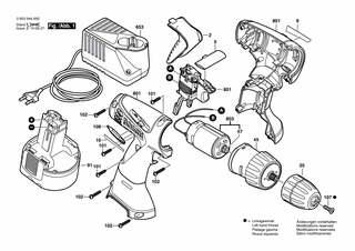 BOSCH Gleichstrommotor 9,6V | Ersatzteile für PSR 960 | 2609120152