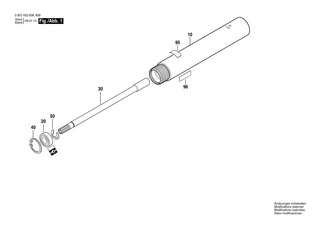 BOSCH Typschild 26x42 MM | Ersatzteile für 550 WATT-SERIE | 3601100001