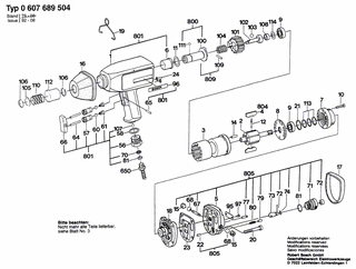 BOSCH Firmenschild | Ersatzteile für Pw-Schlagschrauber-Serv | 3601119055