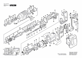 BOSCH Zylinderschraube DIN 84-AM4x25-5.8 | Ersatzteile für UBH 2-20 SERL | 2910011132