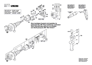 BOSCH Schl�ger | Ersatzteile f�r GAH 500 DSR | 1618710057