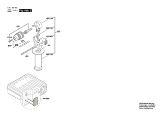 BOSCH Knebelgriff SCHWARZ | Ersatzteile für GBH 2-22 S | 1612026097