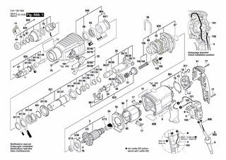 BOSCH Motorgehäuse BLAU | Ersatzteile für GBH 2-26 E | 1617000V67