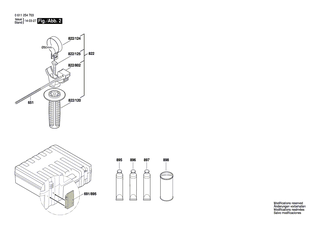 BOSCH Schlagbolzen | Ersatzteile f�r GBH 2-26 DFR | 1617000V43
