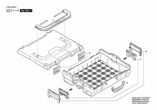 BOSCH Verschlussteileset | Ersatzteile für L-Box | 1600A000J5