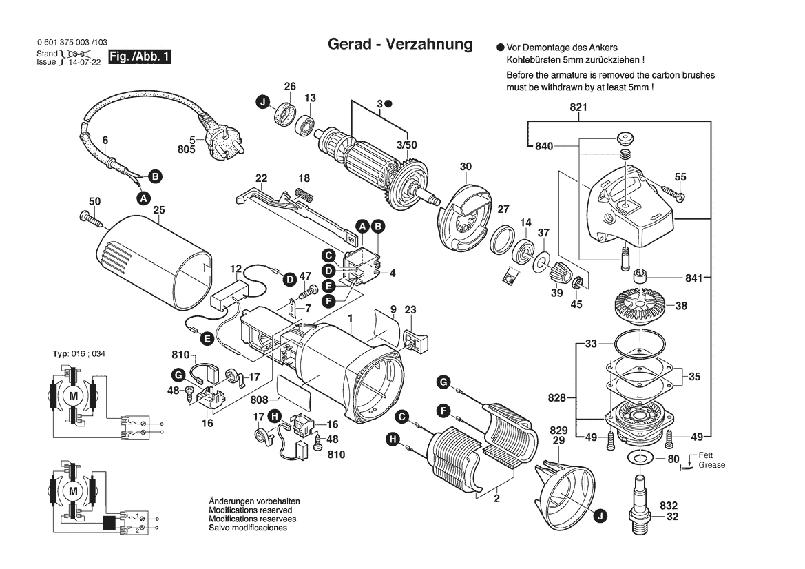 BOSCH GWS 6-115 - 0601375003