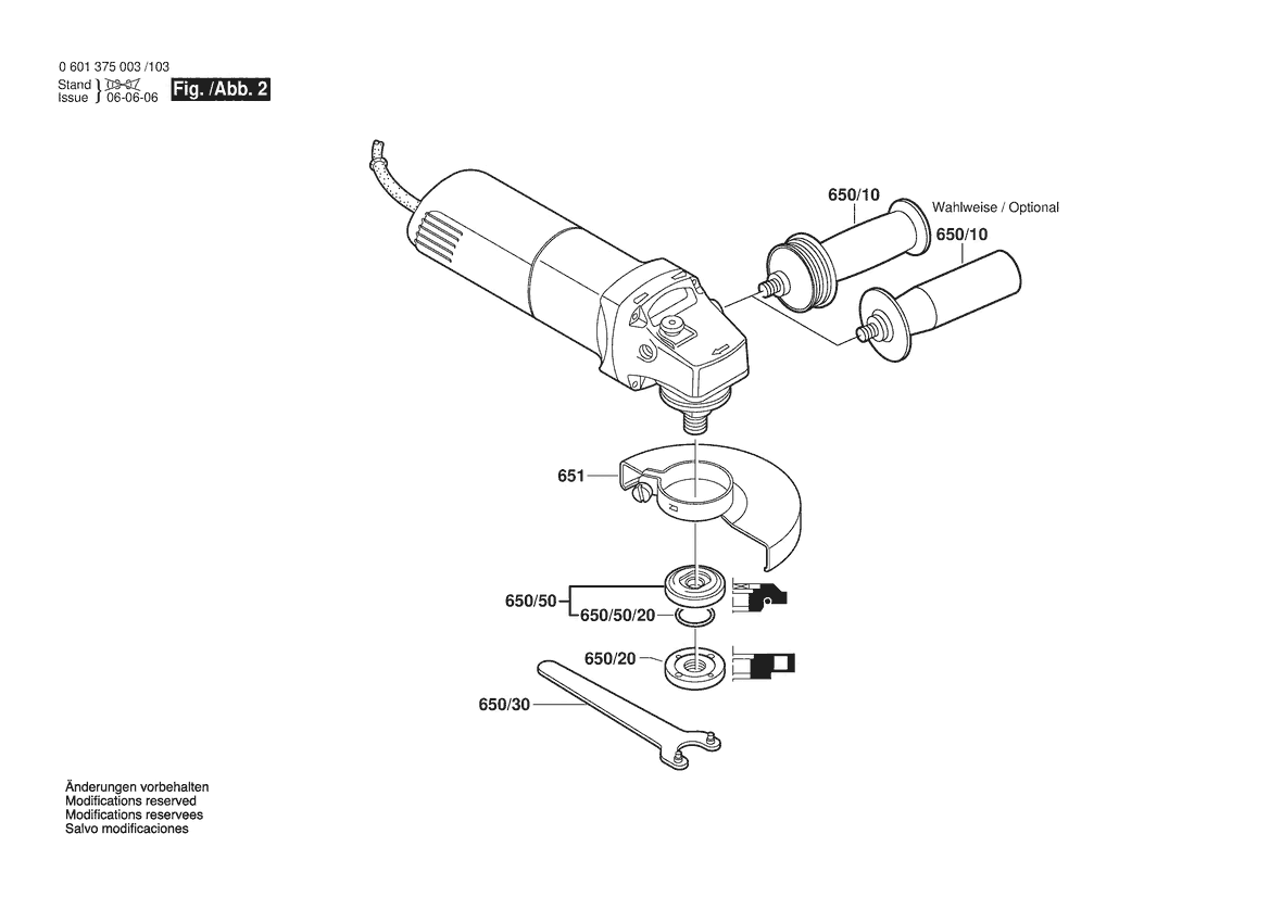 BOSCH GWS 6-115 - 0601375003