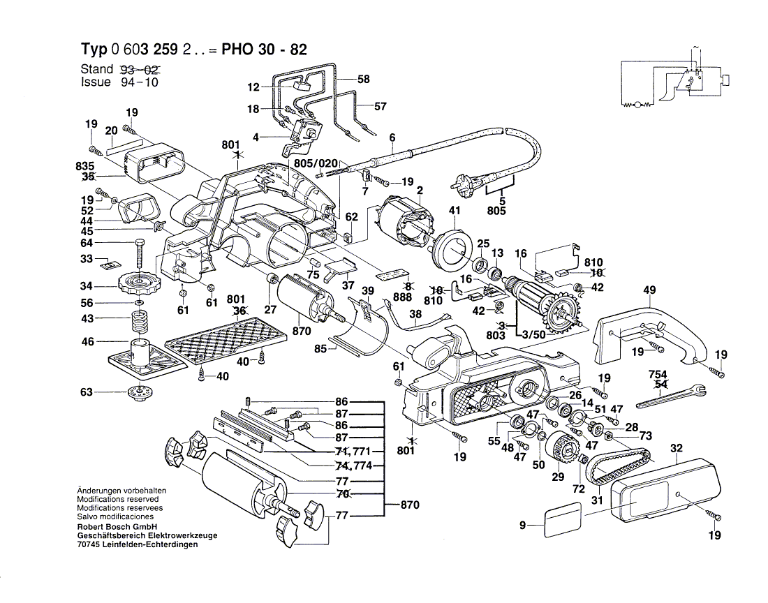 BOSCH PHO 30-82 - 0603259203