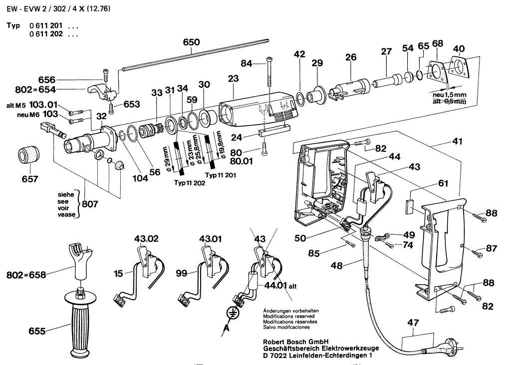 BOSCH Bohrhammer - 0611201015