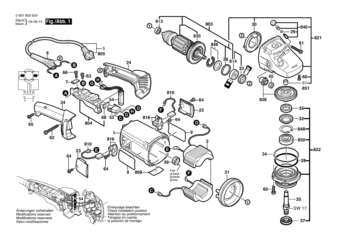 BOSCH GWS 2000-230 JH - 0601850925