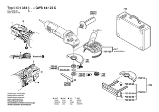 BOSCH GWS 14-125 C - 0601384803