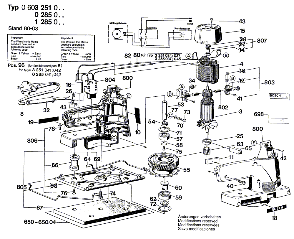 BOSCH Schwingschleifer - 0603251003