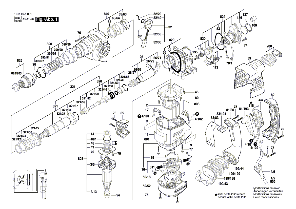 BOSCH GBH 3-28 DFR - 3611B4A0L1