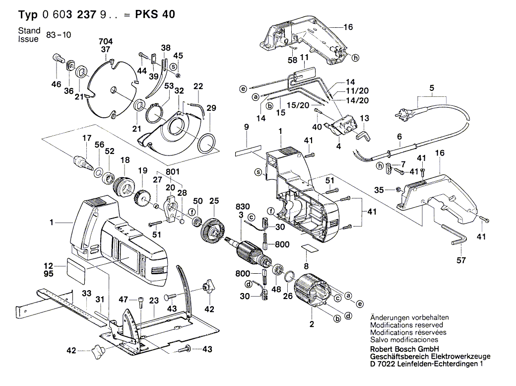 BOSCH PKS 40 - 0603237903