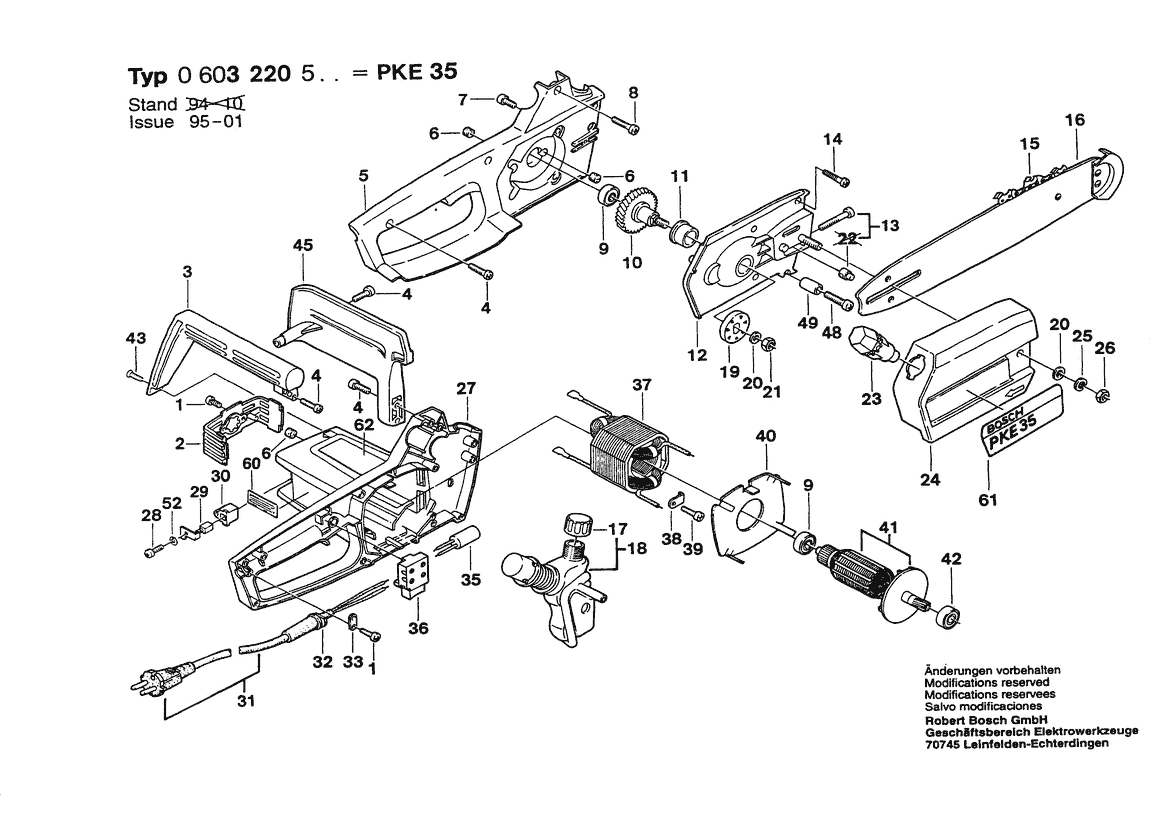 BOSCH PKE 35 - 0603220503