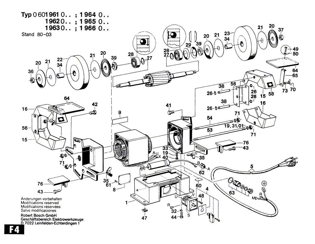 BOSCH Schleifbock - 0601965003