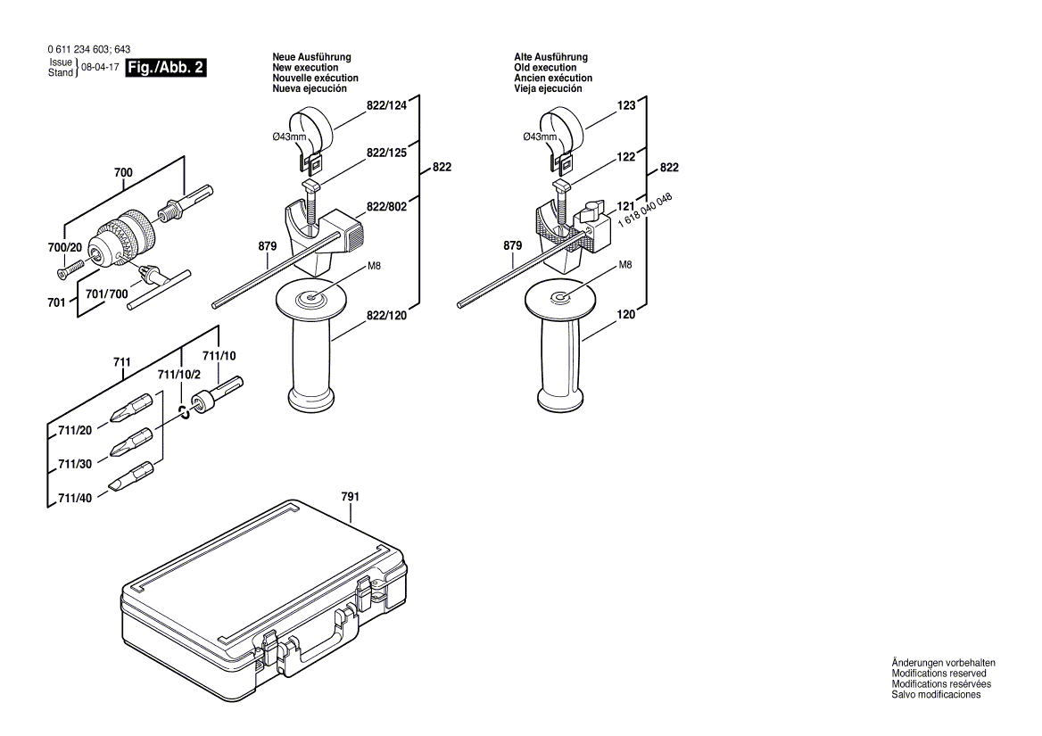 BOSCH GBH 2-20 SE - 0611234608