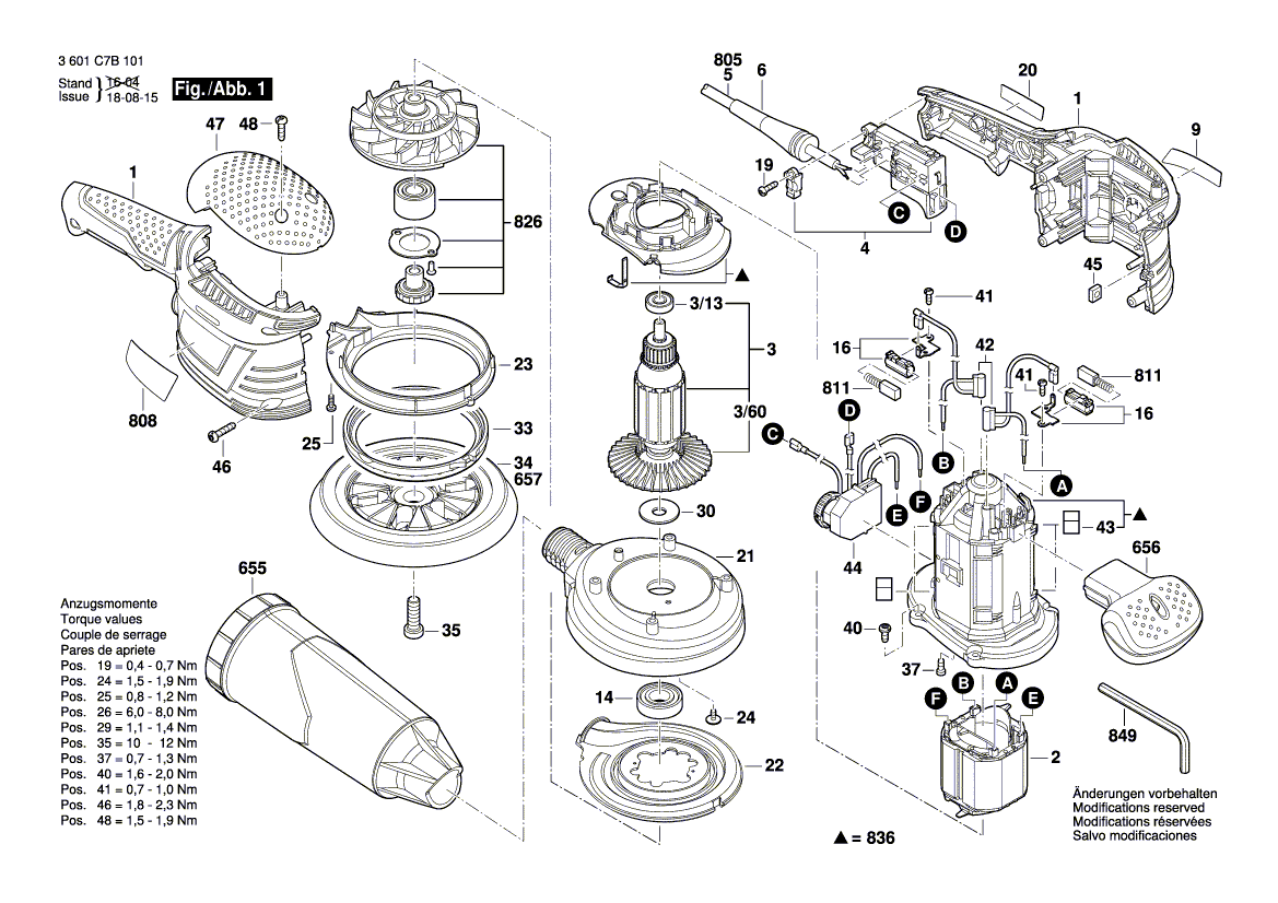 BOSCH GEX 125-150 AVE - 3601C7B101