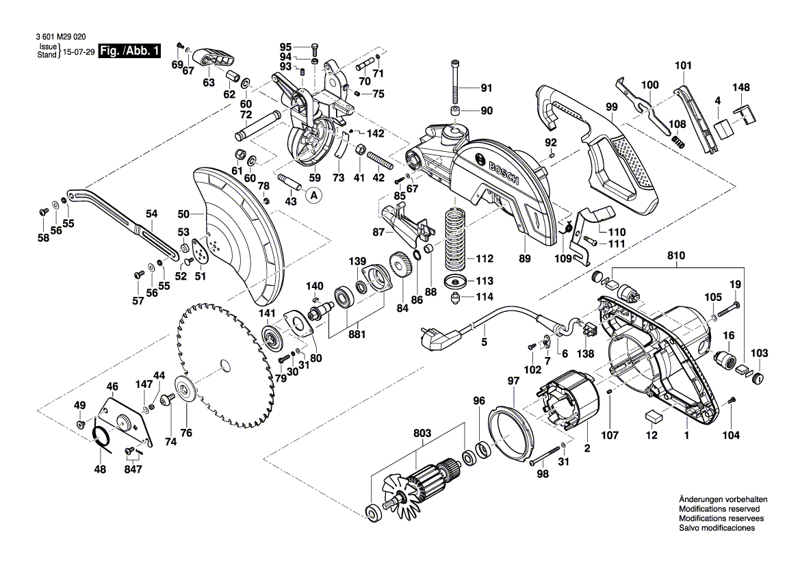 BOSCH GCM 10 MX - 3601M29020
