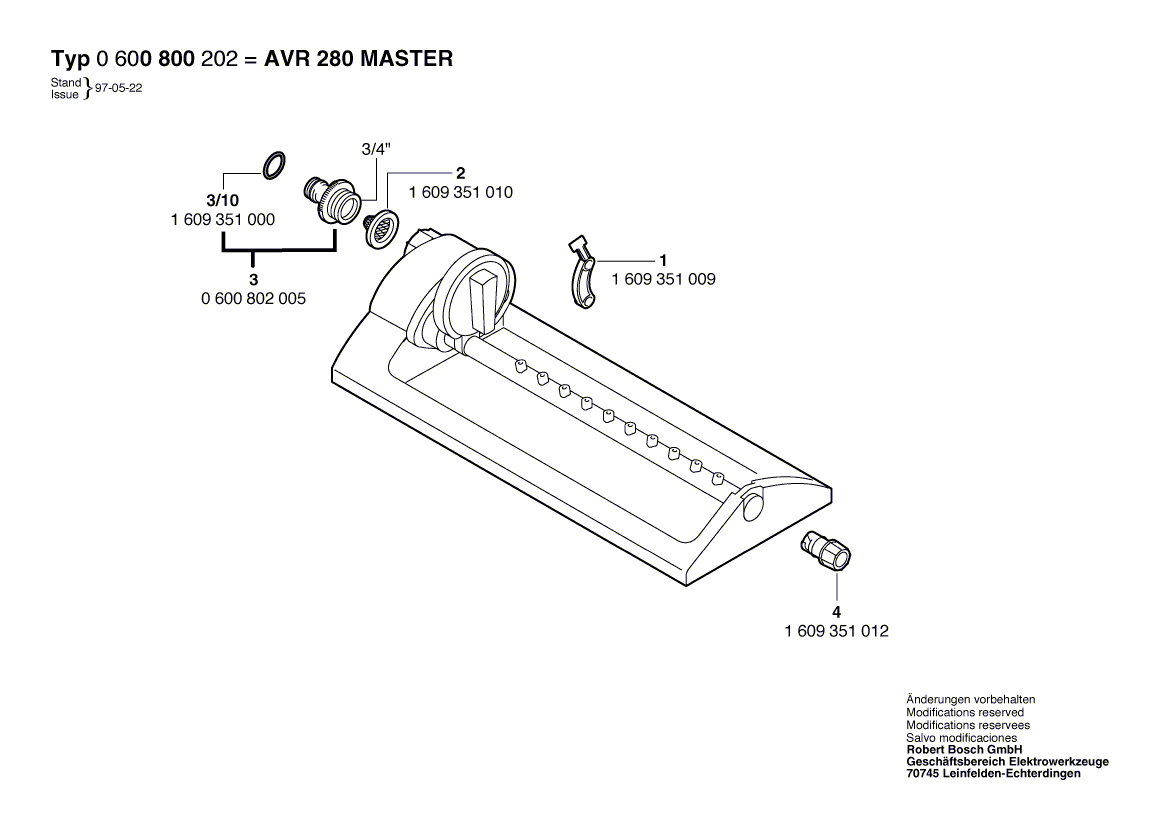 BOSCH AVR 280 MASTER - 0600800202