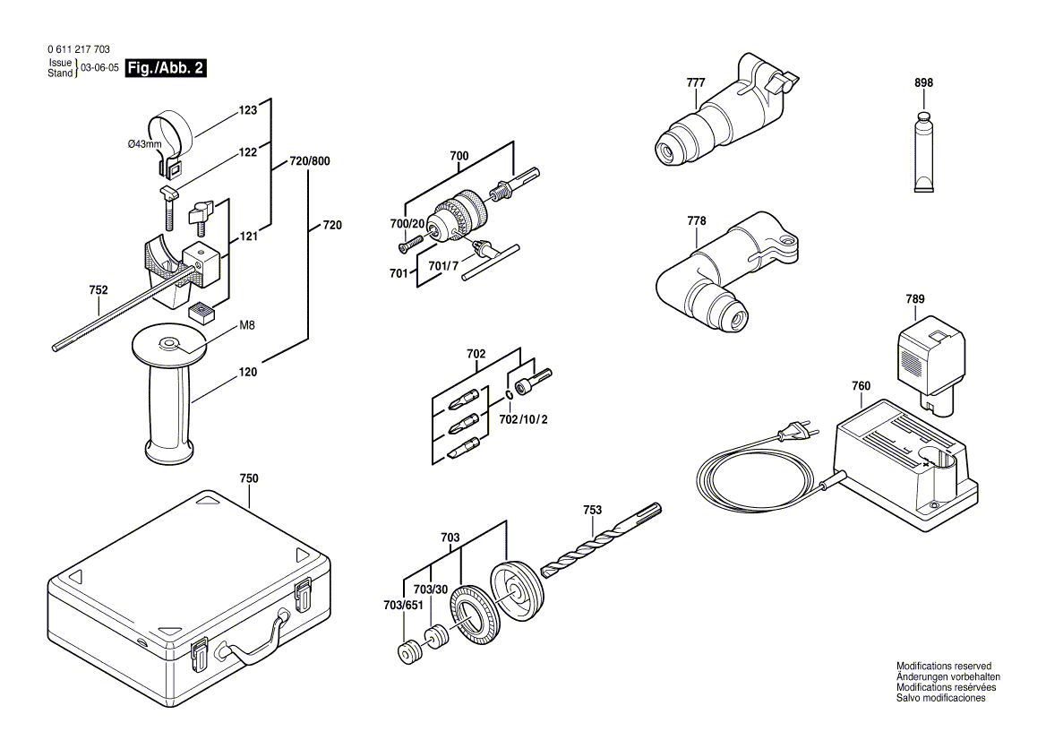 BOSCH GBH 12 VRE - 0611217720