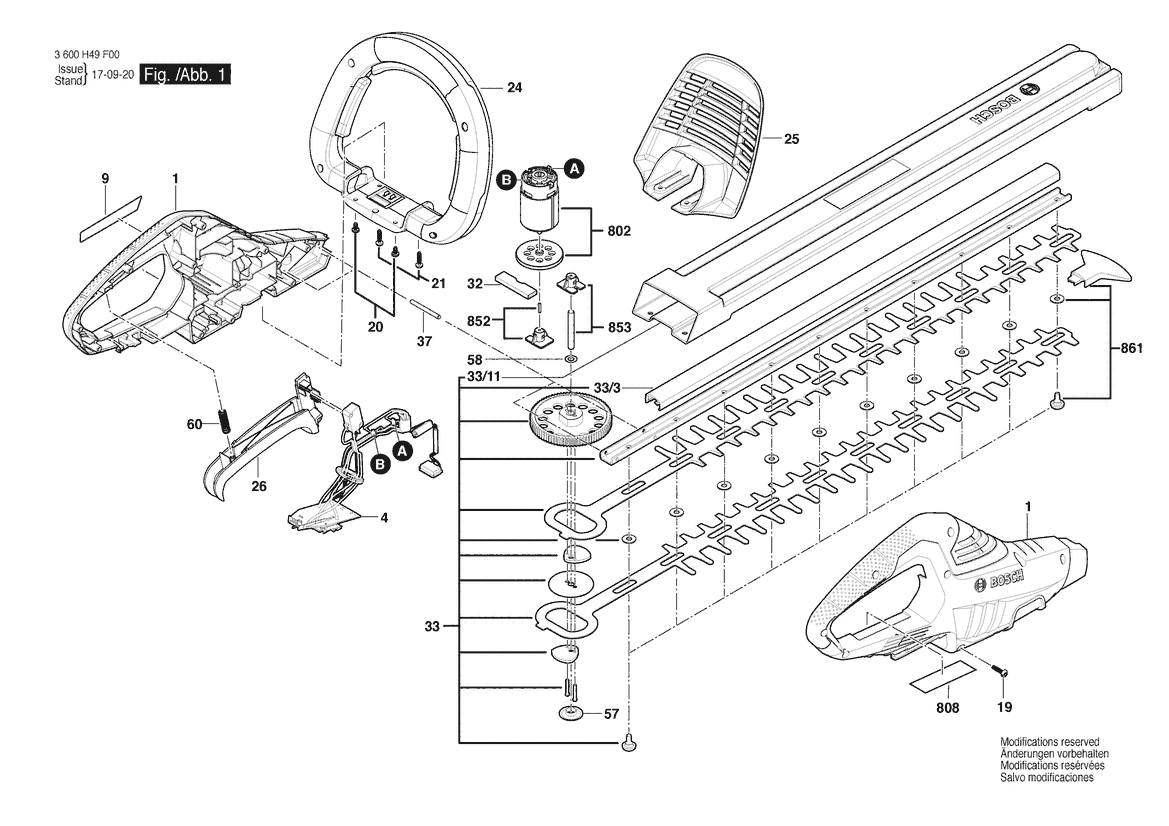 BOSCH AHS 55-20 LI - 3600H49G00