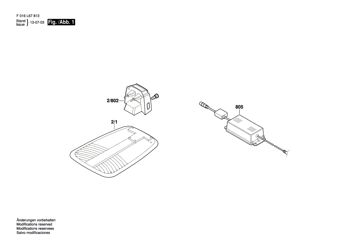 BOSCH --- - F016L67813