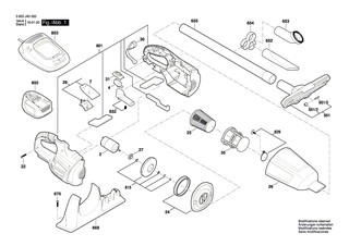 BOSCH Filtergehäuse | Ersatzteile für GAS 18 V-LI, PAS 18 LI - 1619PA9470