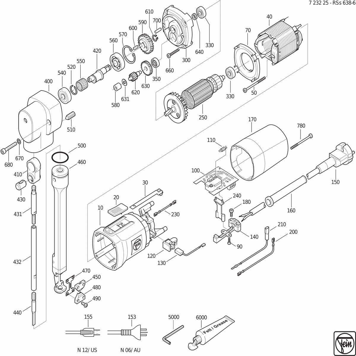 FEIN RSs 638-7 (50/60Hz, 230V) - 72322500232