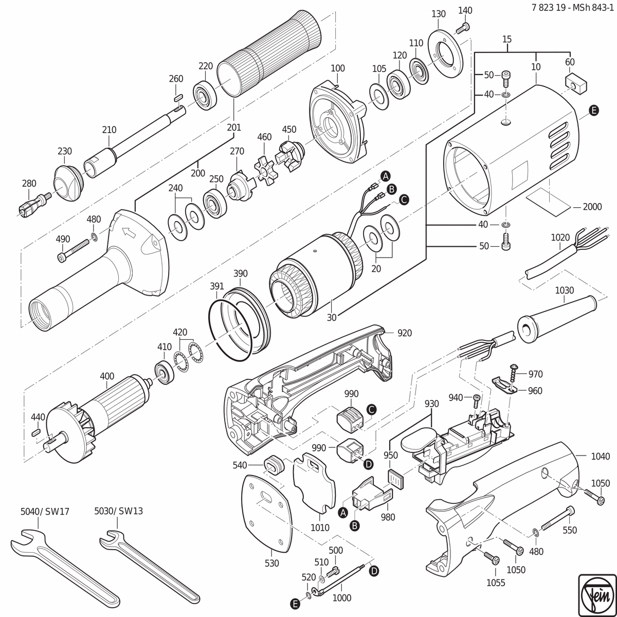 FEIN MSh 843-1 (200Hz, 265V) - 78231900200