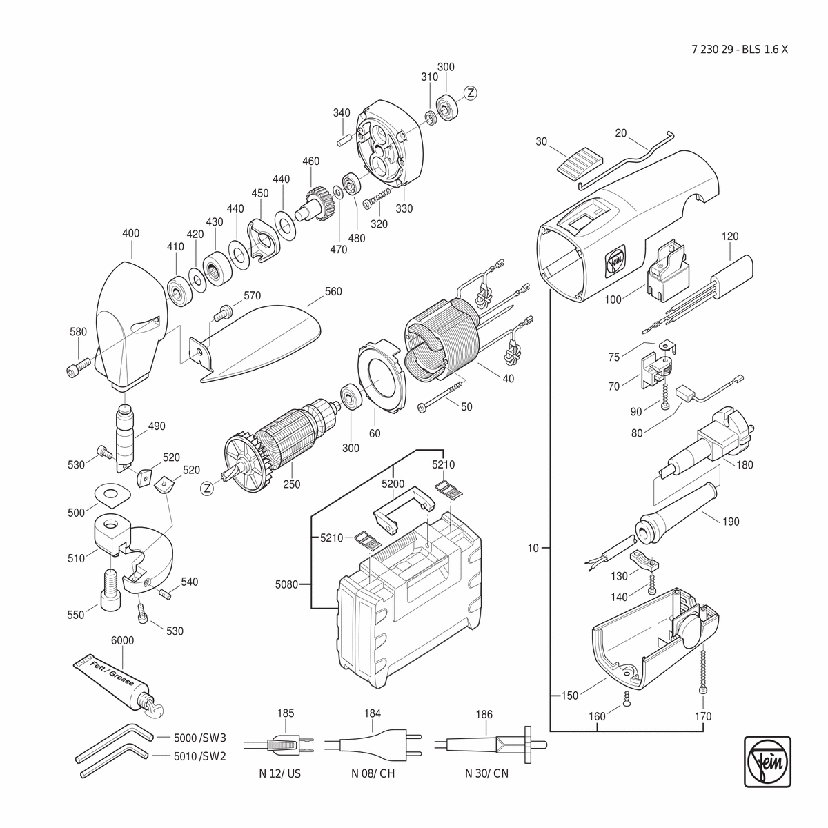 FEIN BLS 1.6 X (50/60Hz, 220/230V) - 72302900231