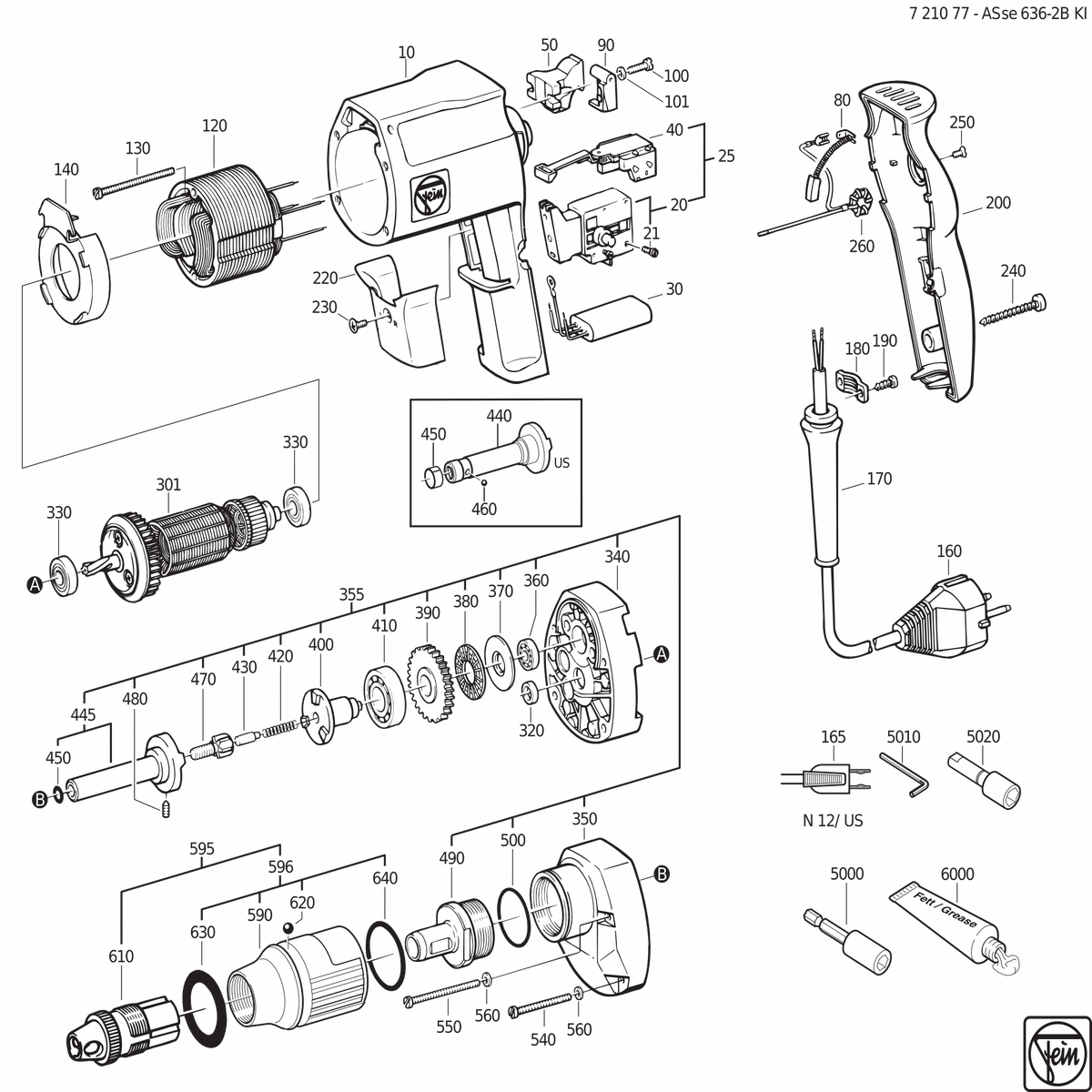 FEIN ASse 636-2 b (50Hz, 230V) - 72107700220
