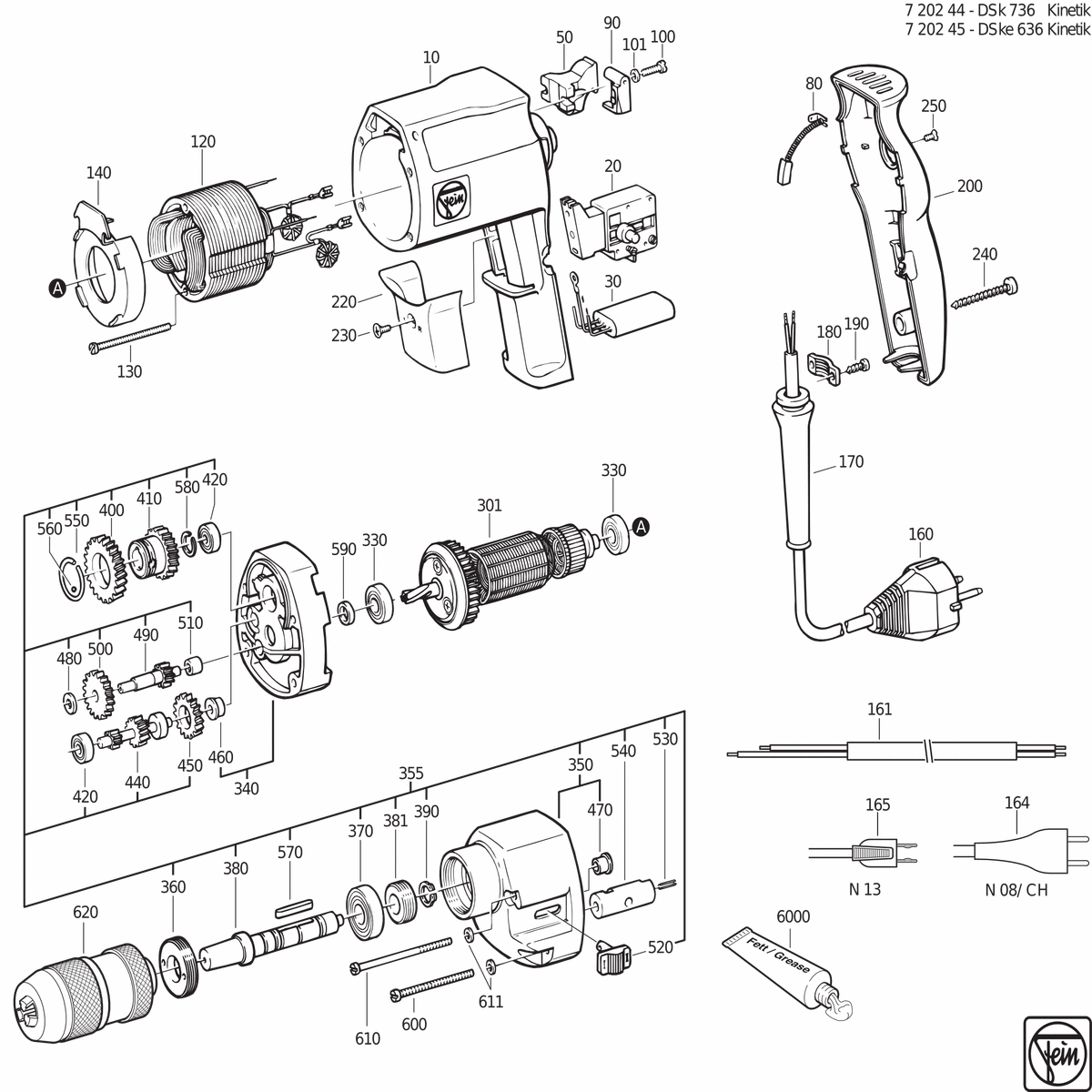 FEIN DSk 736 (50Hz, 42V) - 72024400040