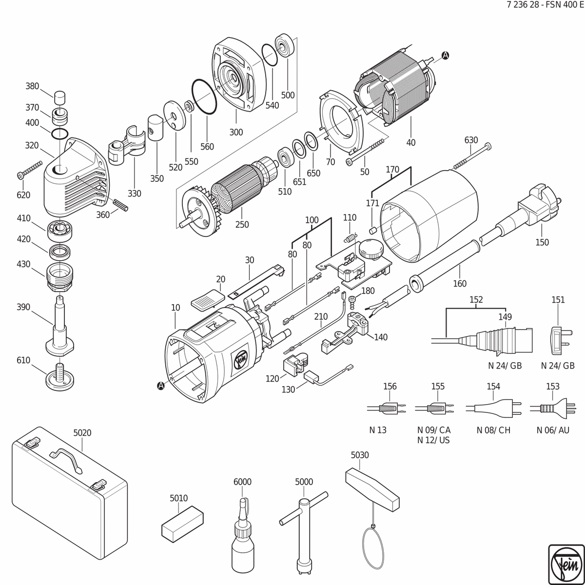 FEIN FSN 400E (50Hz, 240V) - 72362800242