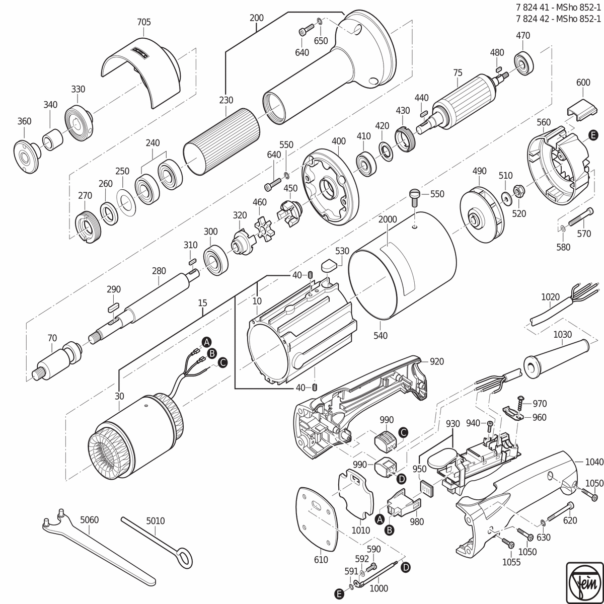 FEIN MSho 852-1 (300Hz, 72V) - 78244200220