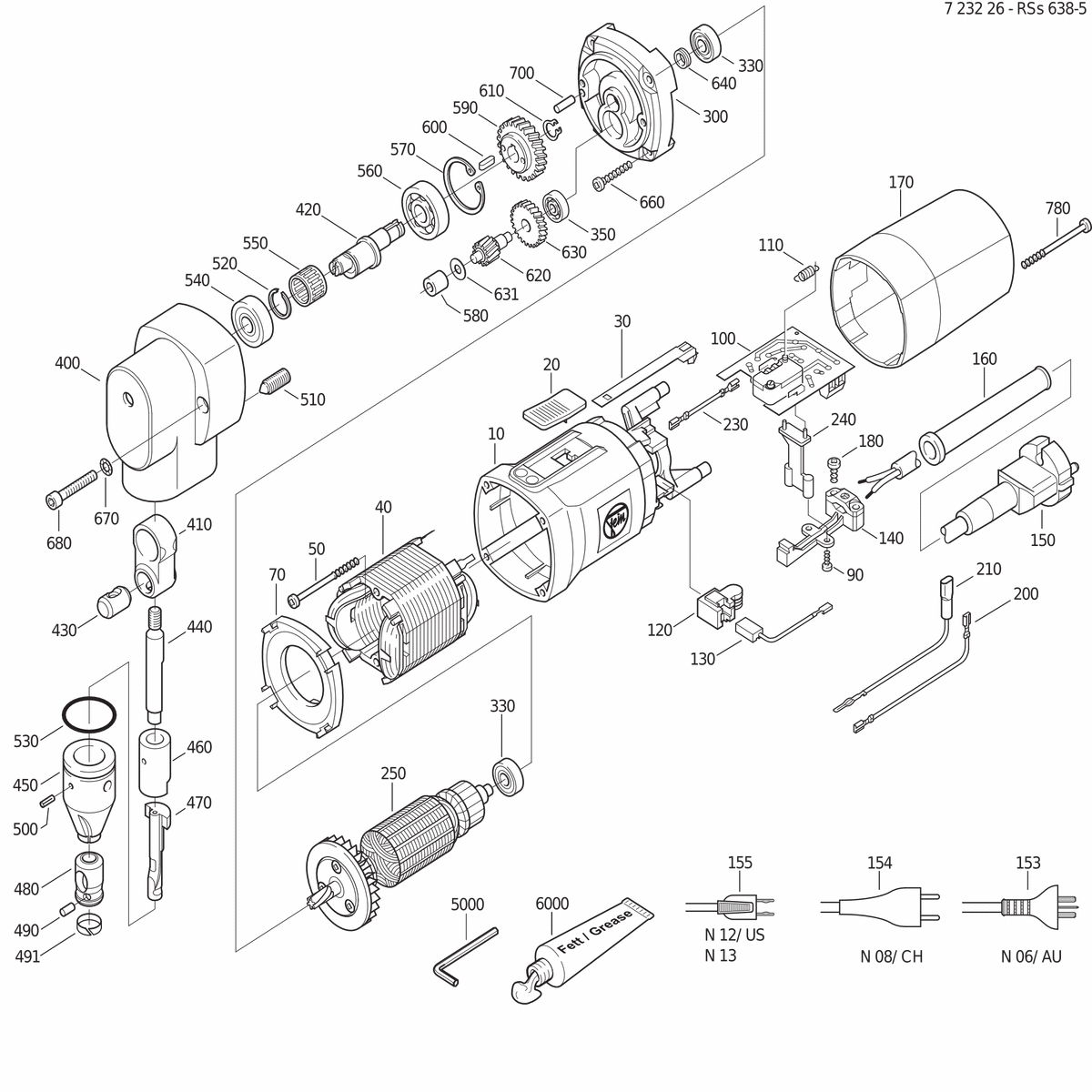 FEIN RSs 638-5 (60Hz, 120V) - 72322600361