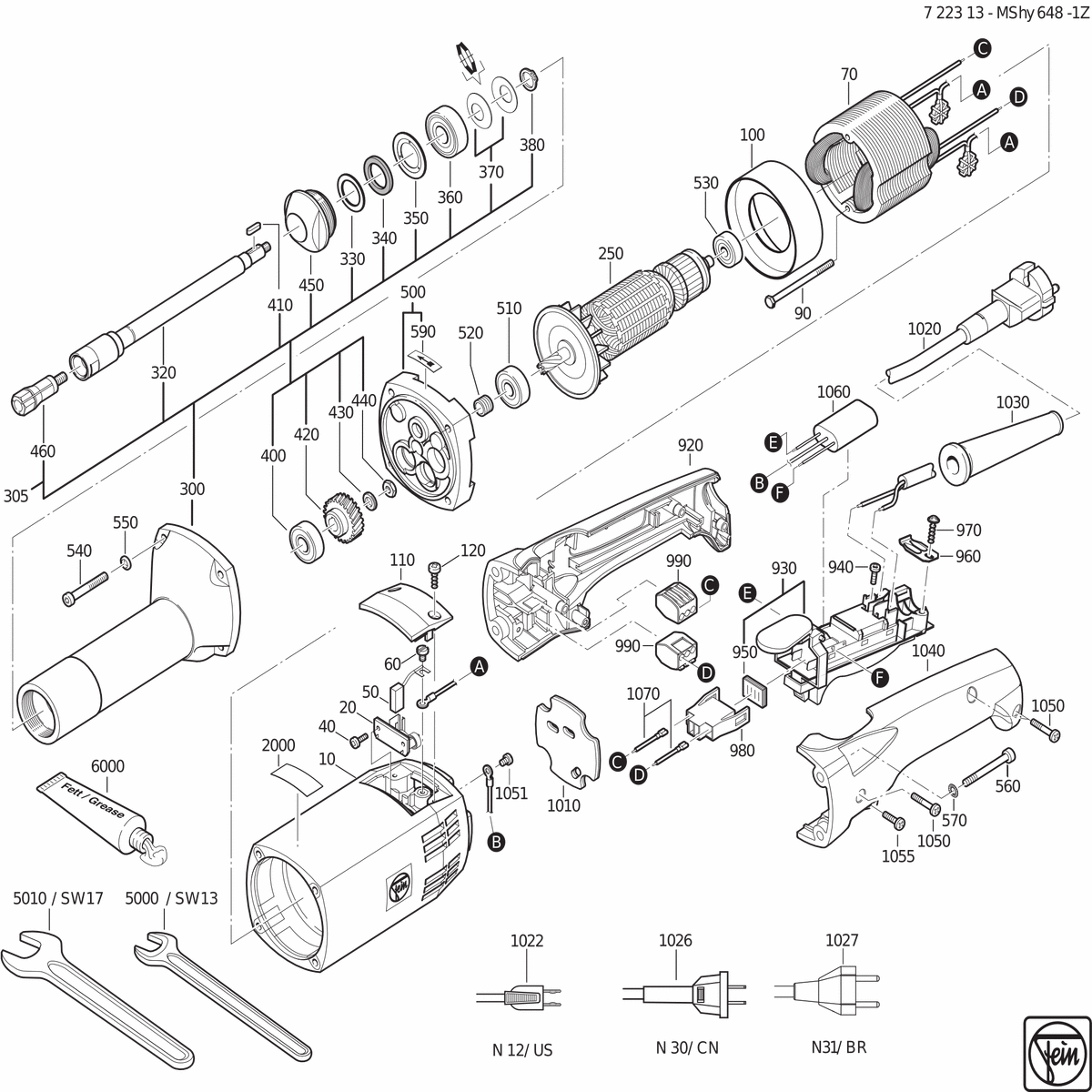 FEIN MShy 648-1Z (50/60Hz, 220/230V) - 72231300230