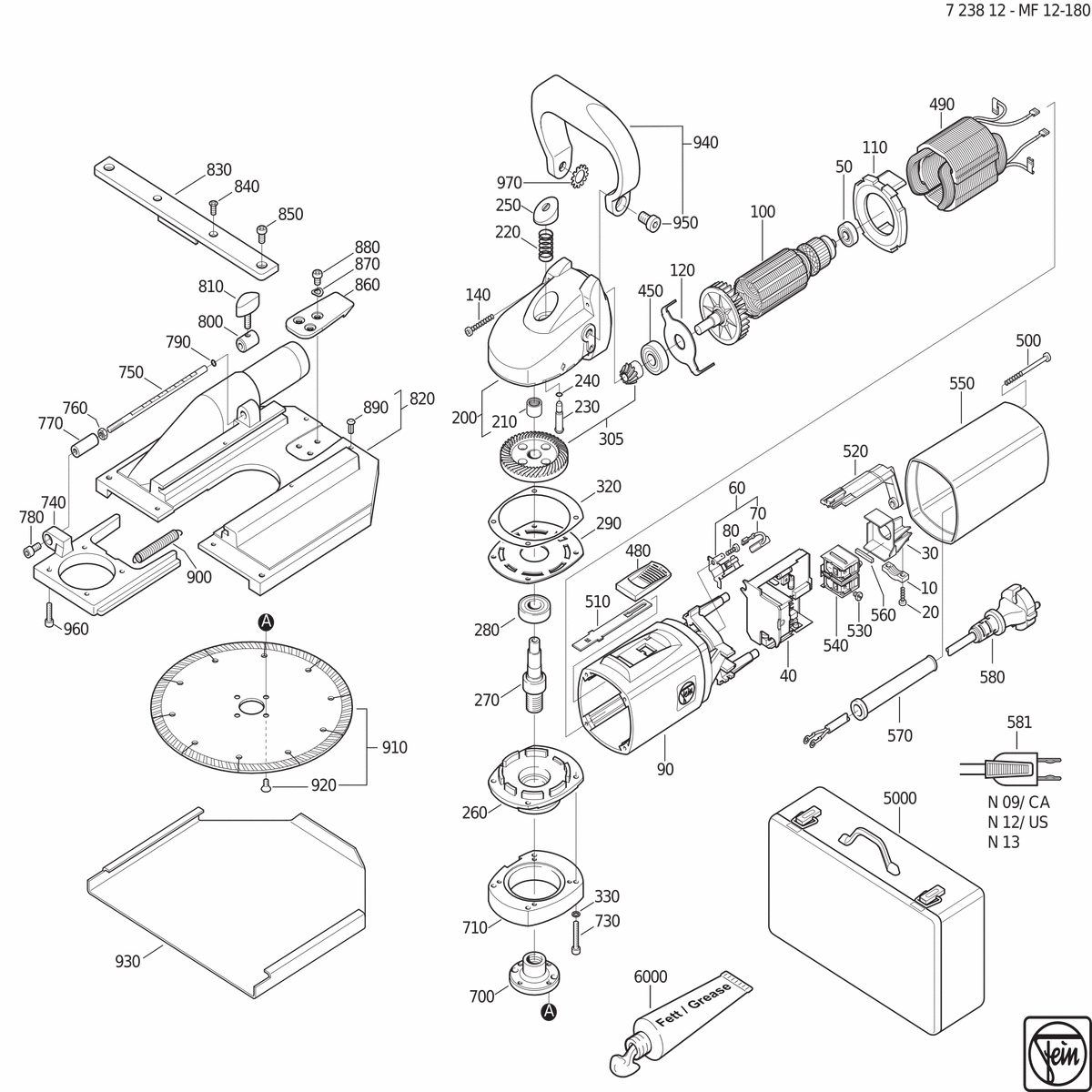 FEIN MF 12-180 (50Hz, 230V) - 72381200231