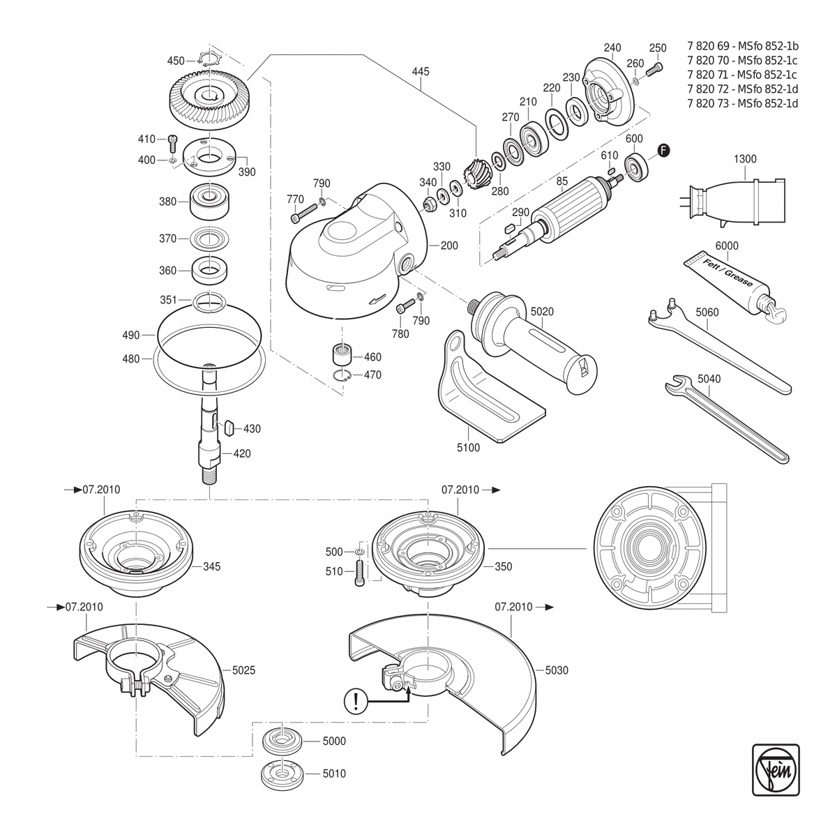 FEIN MSfo 852-1b (300Hz, 200V) - 78206600260