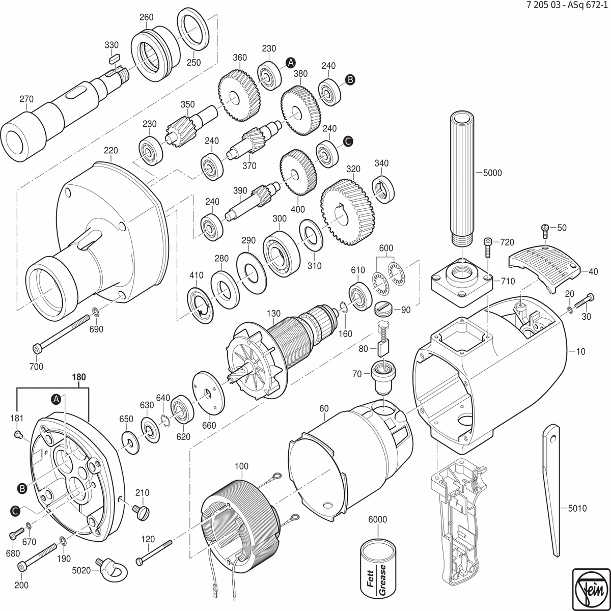 FEIN ASq 672-1 (50Hz, 240V) - 72050300242