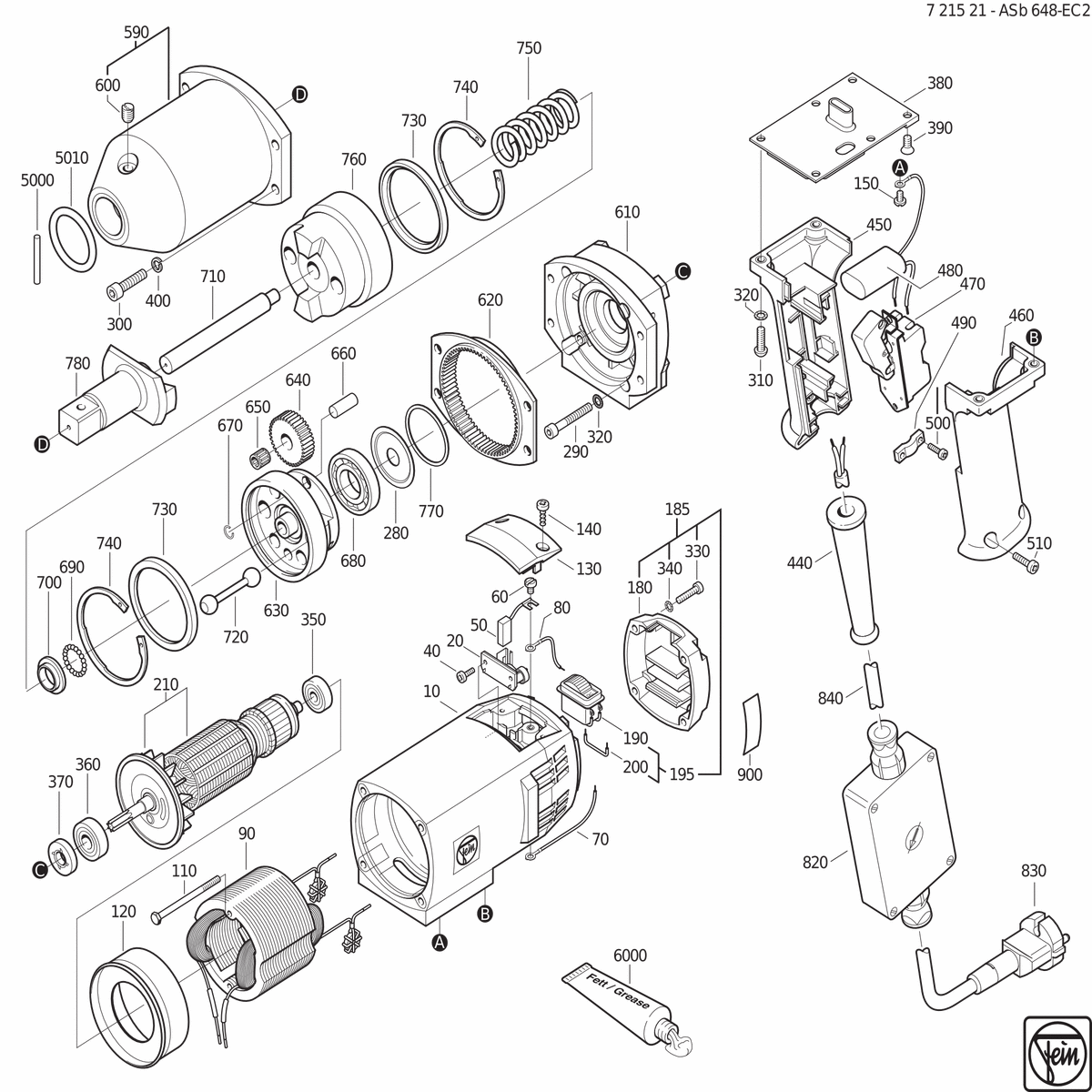 FEIN ASb 648-EC 2 (50/60Hz, 220/230V) - 72152100220