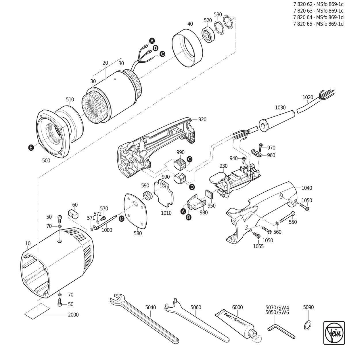 FEIN MSfo 869-1c (200Hz, 72V) - 78206300120