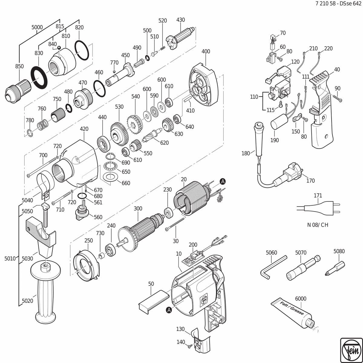 FEIN DSse 642 (50Hz, 230V) - 72105800220