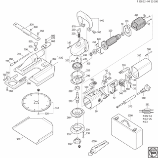 FEIN Kabelklemmstück | Ersatzteile für MF 12-180 (50Hz, 230V) - 32431021007